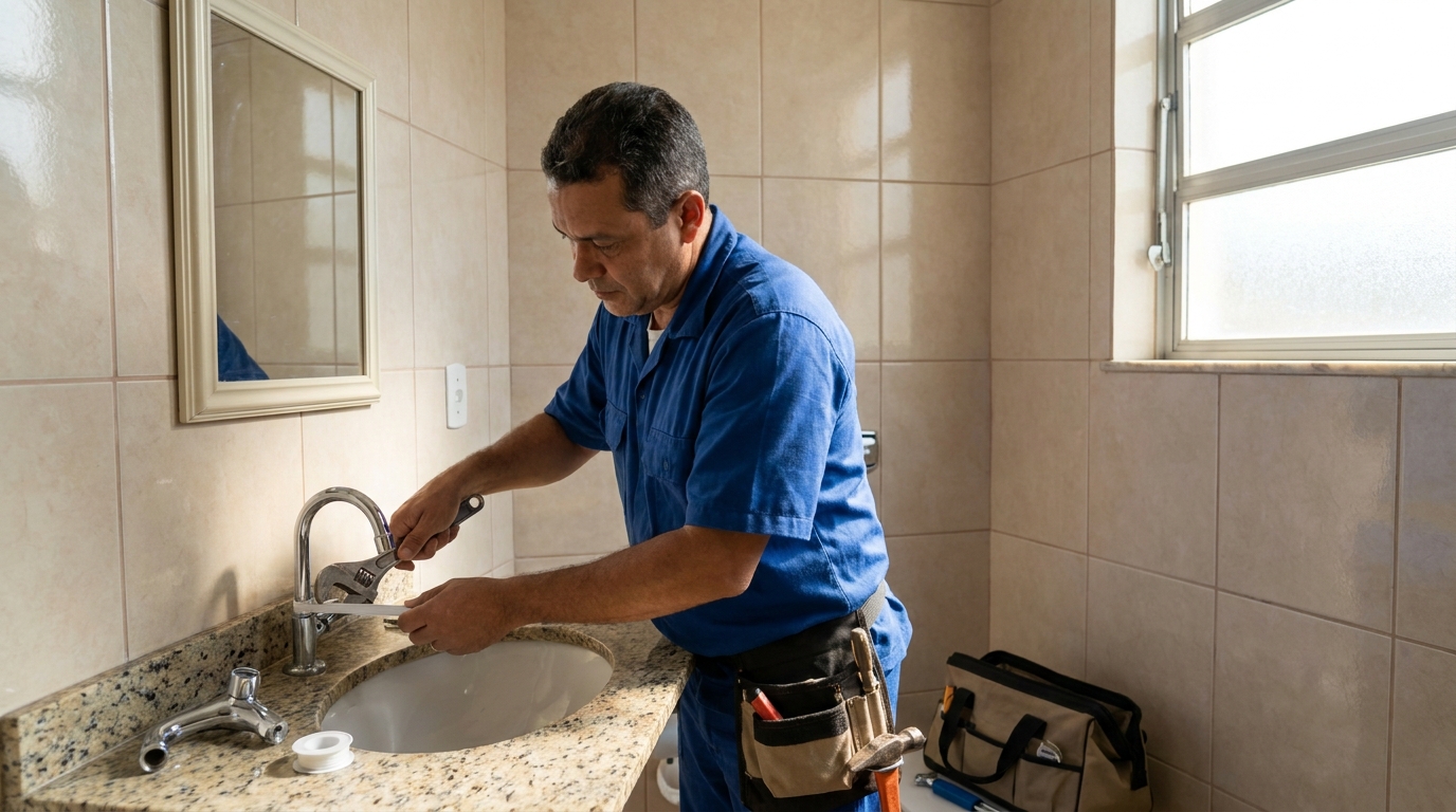 Ajustes em Torneiras na Vila Nova, Rio Claro‑SP